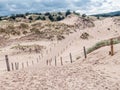 Sandy trail in the Slowinski National Park, Poland Royalty Free Stock Photo