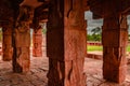 Sangameshwara temple pattadakal interior breathtaking stone art with dramatic sky