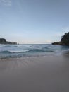 Sanggar Beach in Tulungagung, clean sand and cool views Royalty Free Stock Photo