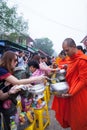 SANGKHLABURI, THAILAND - DECEMBER 27, 2015: Traveler crowd make