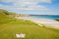 Sango Bay and Eilean Moar Isle, northern Scotland Royalty Free Stock Photo