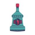 Sangrita Bottle as Peppery Drink and Mexican Symbol Vector Illustration