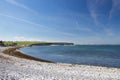 Sangstrup Klint - white cliffs in Djursland area, Denmark Royalty Free Stock Photo