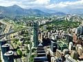 The Sanhattan neighborhood, Santiago de Chile, from Gran Torre Costanera Royalty Free Stock Photo