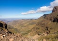 Sani pass to Lesotho Royalty Free Stock Photo