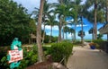 Nice pathway in Holiday inn in Sanibel Island to Royalty Free Stock Photo