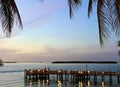 Sanibel Island Harbor Florida pier nightlights