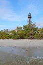 Sanibel Island or Point Ybel Light in Florida vertical Royalty Free Stock Photo