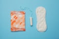 Sanitary pads and tampon, menstruation cycle