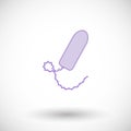 Sanitary tampon flat icon