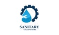 Sanitary ware logo design of icon vector illustrations