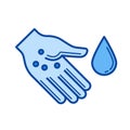 Sanitation line icon.