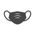 Sanitation and protection facemask ppe icon set w respiratory face masks Royalty Free Stock Photo