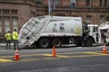 Sanitation truck for collecting refuse NYC