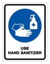 Sanitise Hands Symbol Sign, Vector Illustration, Isolate On White Background Label. EPS10