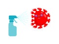 Sanitize Antiseptic spray Disinfection coronavirus. Cleaning and Disinfect Virus, Covid-19