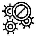 Sanitize filler icon outline vector. Pet hygiene toilet