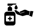 Sanitize your hands vector icon