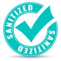 Sanitized vector icon Royalty Free Stock Photo