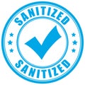 Sanitized vector sign Royalty Free Stock Photo