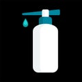 Sanitizer bottle. Cosmetic, soap bottle flat style vector illustration.