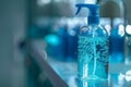 Sanitizer spray, hygiene essential. Kills germs Royalty Free Stock Photo