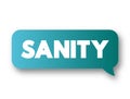 Sanity text quote concept background message bubble