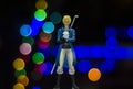 Sanji one piece figure with background Royalty Free Stock Photo