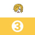 sanji vinsmoke head character icon vector