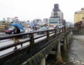 Sanjo Bridge in the rain, Kyoto, Japan