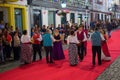 Sanjoaninas festivities, Angra do Heroismo, Terceira island, Azores Royalty Free Stock Photo