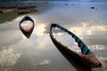 Sank into the evening sunset in pokhara