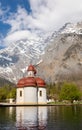 Sankt Bartholomae, church at lake Koenigssee