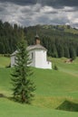 Sankt Martin Chapel of Baad,Kleinwalsertal,Vorarlberg,Austria Royalty Free Stock Photo