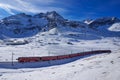 Sankt Moritz and Bernina Pass - the red train