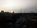 Sankt-Peterbyrg morning sunset sky city
