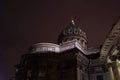 Sankt-Petersburg church building exterior architecture outdoors night city illuminated columns Royalty Free Stock Photo