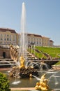 Sankt Petersburg sightseeing: Peterhof palace Royalty Free Stock Photo