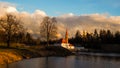 Sankt-Petersburg. The Town Of Gatchina. The Priory castle. Spring 2017