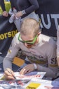 Rally WM in Sankt Wendel in the Saarland, Germany. At the first day the drivers present themselves to audience with autographs