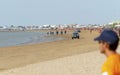 Sanlucar Beach Horse Races Royalty Free Stock Photo