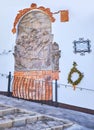 The bas relief in old town, Sanlucar, Spain