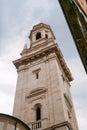 Sanmicheli`s bell tower of Verona Cathedral Royalty Free Stock Photo