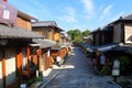 Sannenzaka (three-year slope) and Ninenzaka (two-year slope) are a preservation district in Kyoto, Japan