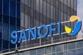 Sanofi logo on a building in Warsaw in Poland. Sanofi is a French transnational company whose activities include pharmaceuticals