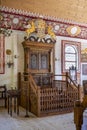 Inside the synagogue from the 18th century