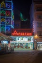 Sanremo, Italy, Ariston Theatre by night