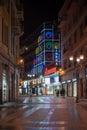 Sanremo, Italy, Ariston Theatre by night Royalty Free Stock Photo