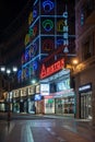 Sanremo, Italy, Ariston Theatre by night