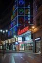 Sanremo, Italy, Ariston Theatre by night Royalty Free Stock Photo